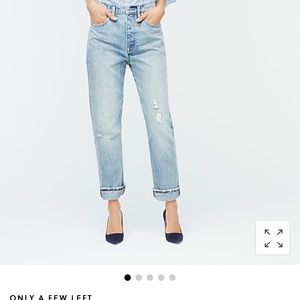 NWT J Crew Slouchy Boyfriend Jeans Point Sur 29